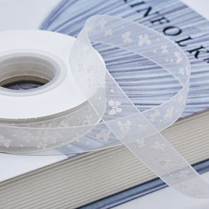 20 قوس شاش الثلج مع زينة الزفاف الزهور ملفوفة في شاش الأوجنتين - Product Image 5