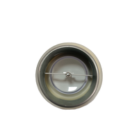 Diffuseur d'aération de plafond en acier galvanisé, disque d'alimentation circulaire à réglage manuel, valve d'air pour conduit de climatisation en aluminium