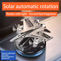Purificateur d'Air Solaire Rotatif en Alliage d'Aluminium de Luxe pour Voiture et Avion, Diffuseur de Parfum d'Aromathérapie