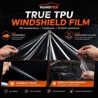 Film Kaca Depan Anti Gores Nano Keramik Penolak Panas Tinggi 99% Pemblokiran UV Tinting Jendela Surya Visibilitas Jernih Garansi 5 Tahun