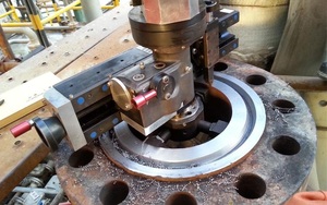 Máquina de Procesamiento de Bordes de Bridas Industrial Automática E-Work WFS-3000 con Motor, para Bridas de 1150-3000 mm, Ecológica - Product Image 4