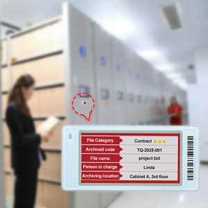 Plaque de nom de bureau en papier électronique NFC + écran E Ink, affichage écoénergétique, étiquette électronique de surveillance pour nom ou prix (ESL) - Product Image 1