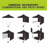 Venta directa de fábrica, tienda de dosel emergente impermeable personalizada, tienda de dosel promocional de 10X20ft para ferias al aire libre