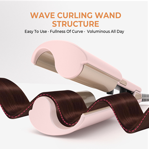Personalizado Curling Wand Hair PTC Calentamiento rápido Egg Roll Styling Tool Mermaid Big Waver Barril Curling Iron para mujeres - Product Image 2