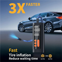New 32L/min Tire Inflator Portable for Car Tires with Digital Pressure Gauge, LED Lights, Portable Wireless Auto Pump