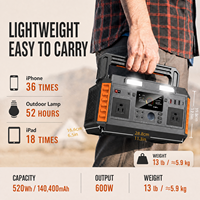 Centrale Électrique Portable d'Urgence à Onde Sinusoïdale Pure avec Chargeur Sans Fil, Écran LED et BMS Type-C - Vente Directe Usine - OEM/ODM