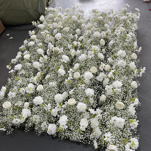 M-FR034คาดโต๊ะดอกไม้ประดิษฐ์ทำจากผ้าไหม200ซม. ผ้าปูโต๊ะดอกไม้ทางเดินผ้าคาดโต๊ะสำหรับตกแต่งงานแต่งงาน - Product Image 6