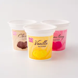 Glückliche Zeit heißer Verkauf 4oz/6oz/8oz/10o/12oz/16oz Kunststoff verpackungs behälter Joghurt becher Yaourt Tasse