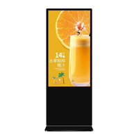 Écran d'affichage numérique tactile LCD de 75 pouces, panneau d'affichage publicitaire, écran sur pied, animation, marketing commercial