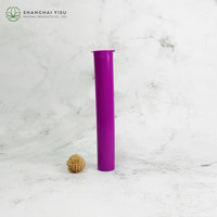 Tubo de plástico pequeño personalizado resistente a los niños Pop Top contenedor negro abrebotellas Sprinter embalaje de flores