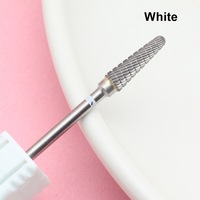 Nouvelles fraises à ongles en diamant à tête plate en acier tungstène argenté pour manucure - Outils durables pour salon de nail art, diamètre de tige 2,35 mm, usage domestique