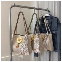 Sac fourre-tout d'été pour femme, tissé à la main, en paille, avec fermeture éclair et doublure en polyester, idéal pour les voyages, les vacances, les loisirs et le travail