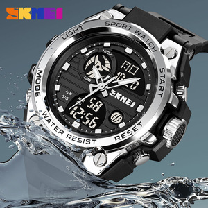 Skmei Sport Watch Men Digital Analog Dual Display Water Resistant <b>Led</b> Light Outdoor Electronic Watch - Product Image 1