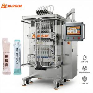 เครื่องบรรจุซองวิตามินเหลวความแม่นยำสูง 6 ช่องทาง ผลิตจากสแตนเลส 316L ระบบ CIP สำหรับบรรจุซองแบบสติ๊กแพ็คหลายช่องทาง - Product Image 1