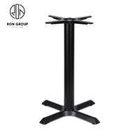 Prix bon marché Style industriel café boutique salle à manger meubles de Restaurant en fonte forgé manivelle tulipe pied de Table en métal Base de Table