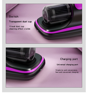 Máy hút bụi cầm tay không dây di động tích hợp đèn UV để làm sạch giường, ghế sofa, nệm, diệt ve bụi - Product Image 4