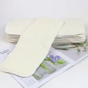 Ananbaby Eco Friendly Soft Wieder verwendbare Baby Bambus Terry Insert Atmungsaktive bequeme Baby Windel Liner Pads