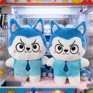 Vente en gros usine : Jouets en peluche <span class=keywords><strong>loup</strong></span> doux de 8 pouces, animaux en peluche, jouets pour enfants à thème dessin animé et anime, pour machines à griffes - Product Image 1