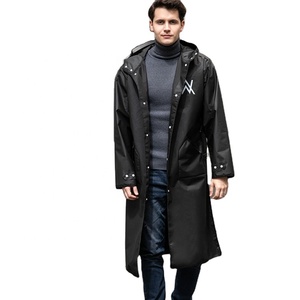black rubber raincoat