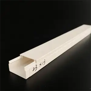 PVC Floor Cable Trunking Square Cord Channel Pvc Cable Raceway Electric Wires Installation Top Cover Flameproof Profile