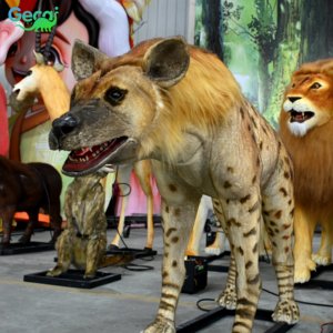 Gecai công viên giải trí animatronic mô hình động vật kích thước cuộc sống mô hình hyena - Product Image 2