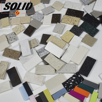 Plaque de surface solide en acrylique pur, couleur grainée, pierre artificielle