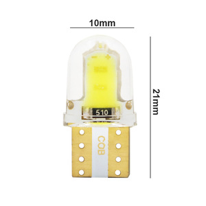 Luz LED T10 W5W COB de 4 núcleos de silicona, tipo corto, para coche, luz de matrícula, luz pequeña para coche. - Product Image 5