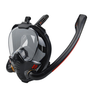 Máscara Facial Completa de 4.0 mm de Vidrio Templado y Silicona para Snorkel, Deportes Acuáticos para Adultos, Modelo Universal 1070 - Product Image 1