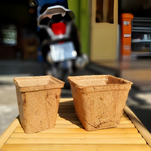 ลดราคา10%! กระถางไฟเบอร์มะพร้าวสำหรับปลูก/วัสดุจากธรรมชาติทั้งหมด - Product Image 1