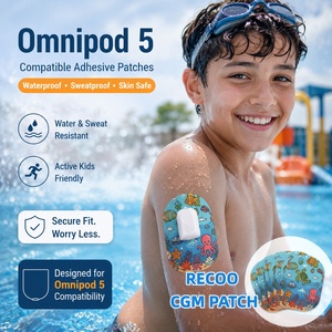 Parches de Sensor CGM para Niños con Diseños Coloridos y Divertidos, Resistentes al Agua, de Larga Duración, de Algodón y Spandex, Cinta para Monitor de Glucosa - Product Image 3