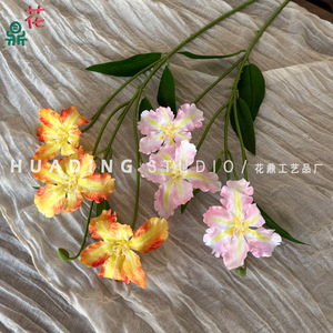 Flor Artificial de Iris Alice, Flor de Seda de 3 Cabezas, Decoración de Boda, Arreglo Floral, Decoración de Pasillo - Product Image 4