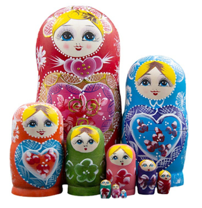 Nouvelle couleur de logo personnalisé peinture <span class=keywords><strong>à</strong></span> la main pour enfants 5 pièces poupée russe gigogne jouet poupées russes en bois <span class=keywords><strong>matriochka</strong></span> - Product Image 6