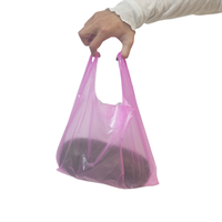 Sacs en HDPE à poignée gilet imprimés en héliogravure, personnalisables, de qualité alimentaire, jetables, pour aliments pour animaux, sushis et snacks – Vente directe usine