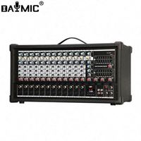 Console de mixage numérique OEM 6-12 canaux, amplificateur de puissance audio professionnel 500W, USB/BT, DJ, maison, KTV, spectacle