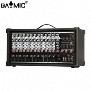Consola Mezcladora Digital OEM de 6, 8, 10 y 12 Canales, Sonido Profesional con Amplificador de Potencia para DJ, Hogar, KTV y Espectáculos - Product Image 2