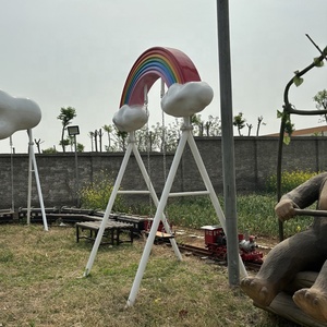 Balançoires d'intérieur romantiques nuage blanc arc-en-ciel bord de mer Design équipement de photographie populaire enfants Shopping installations du parc d'attractions - Product Image 2