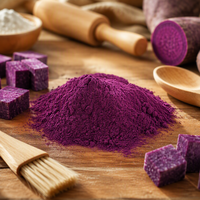 Poudre d'igname violette Ube de qualité alimentaire pure et naturelle Haoze OEM, fournie directement par l'usine