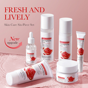 ชุดผลิตภัณฑ์ดูแลผิวหน้า ซีรีส์ทับทิมสด บำรุงผิวชุ่มชื้น ประกอบด้วย ครีมบำรุงผิวหน้า คลีนเซอร์ เอสเซนส์ และครีมบำรุงรอบดวงตา จัดส่งรวดเร็ว - Product Image 2