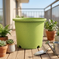 Pots de fleurs modernes en plastique PP légers avec trou de drainage pour l'intérieur/l'extérieur, décoration de jardin et de maison, capacité de 2,03 à 25 L