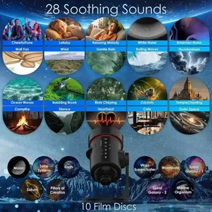Proyector de Planetario Casero 2025, Lámpara LED HD de ABS con 28 Sonidos Blancos para Dormitorio, Sala de Estar, Proyector de Estrellas, Luz Nocturna de <span class=keywords><strong>Galaxia</strong></span> - Product Image 5