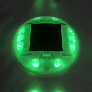 Marcadores de Señalización Vial LED Redondos de Alta Calidad, Luces Solares para Parques y Jardines con Material de PE, PVC y PU - Product Image 3