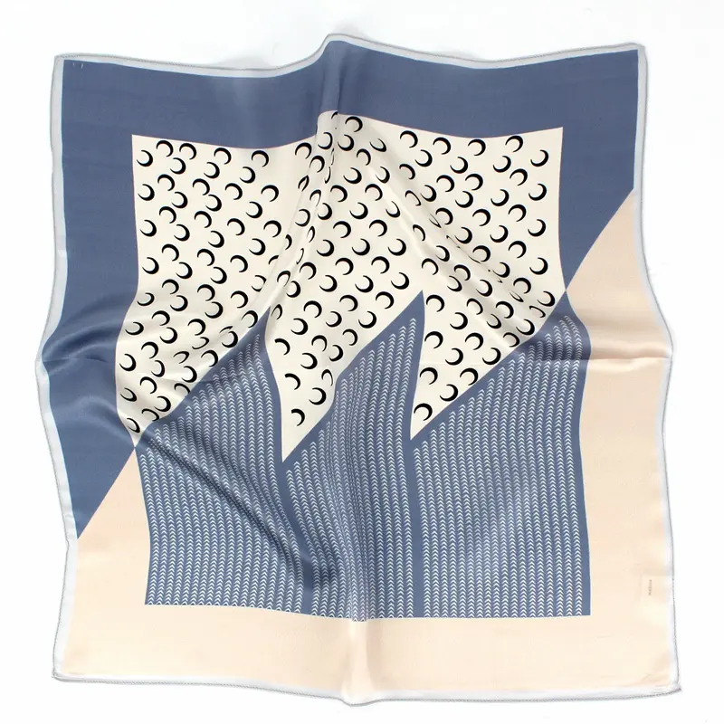Bufandas de seda personalizadas de lujo, pañuelos de seda de mora pura 100% estampados, estilos de diseñador