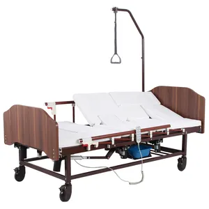 electric nursing bed with toilet homecare hospital bed with bed pan for elder