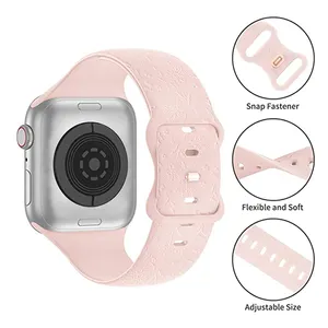 Montre intelligente par sublimation Ultra Série 8 7 6 SE 45mm 42mm 38mm Bracelet de montre imprimé personnalisé Bracelets de montre pour Apple watch