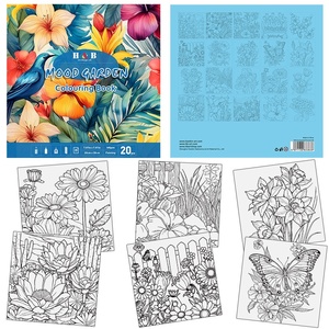 Set di 8 Libri da Colorare a Tema, 20 Pagine, Carta Spessa Anti-sbavatura per Bambini e Adulti, Regalo Artistico Antistress - Product Image 2