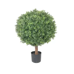 High Quality Artificial Plant Buxus Topiary Boxwood Tree UV Home Garden Big size Ball For Garden Home Decoration