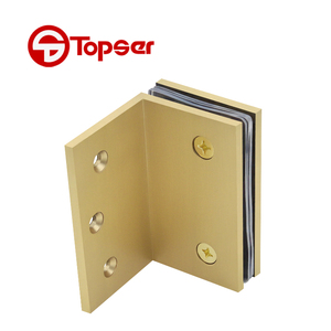 Wall Mount 90 độ cửa kính cố định kẹp <span class=keywords><strong>Bracket</strong></span> phù hợp phòng tắm Màn hình pivot bản lề - Product Image 5