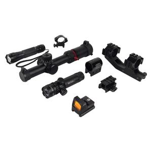 Multifunctionele hoogveiligheids richtkijker set 1.2-6x24IR rode punt laser zaklamp combo voor tactische jacht en buitenactiviteiten - Product Image 2