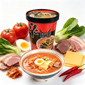 Fideos Instantáneos Picantes Estilo Coreano <span class=keywords><strong>Shin</strong></span> <span class=keywords><strong>Ramen</strong></span>, Listos en 5 Minutos, Comida Instantánea en Vaso para Viajes, Bocadillo Nocturno - Product Image 3