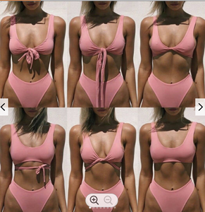 Logo personnalisé Lady Sexy Bikini String Bandage Maillots de bain Marque privée Conception Imprimer Maillots de bain et Vêtements de plage pour les femmes - Product Image 4